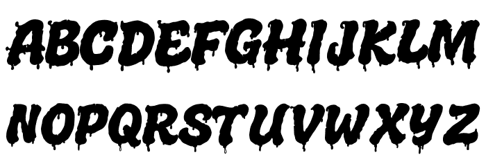 Melted Brain Shadow Demo Font Litere mari