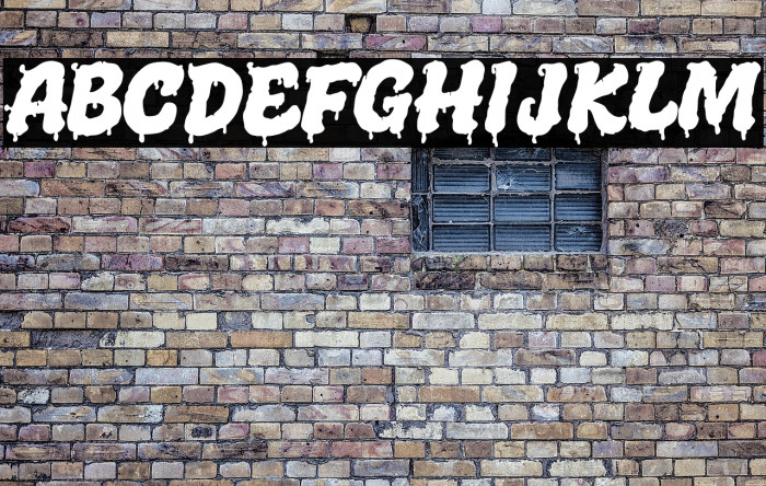 Melted Brain Shadow Demo Font examples