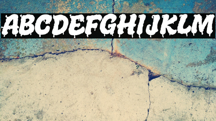 Melted Brain Shadow Demo Font examples