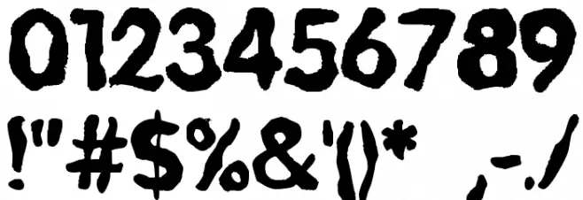 Melted Moments Font OTHER CHARS