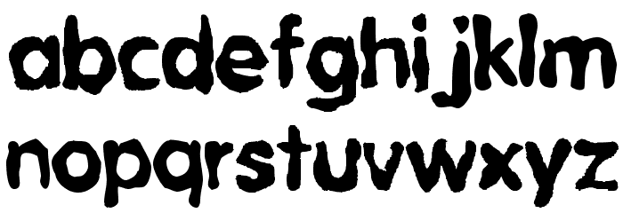 Melted Moments Font LOWERCASE