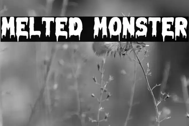 Melted Monster Font examples