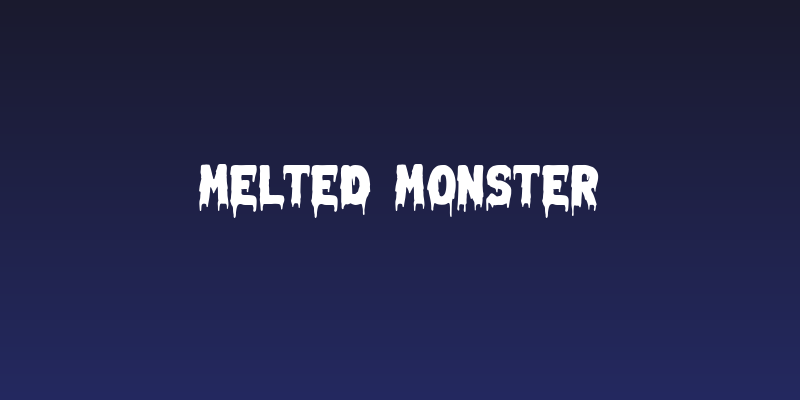 Melted Monster Social Header