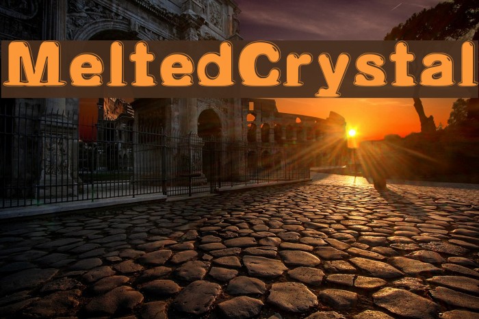 Melted_Crystal Font examples