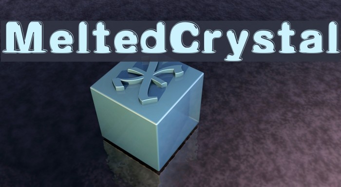 Melted_Crystal Font examples