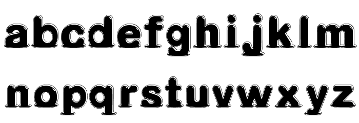 Melted_Crystal Font LOWERCASE