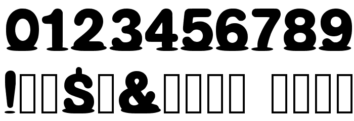 Melted_DL Font OTHER CHARS