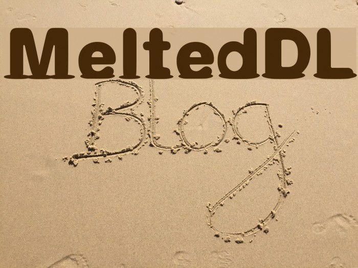Melted_DL Font examples