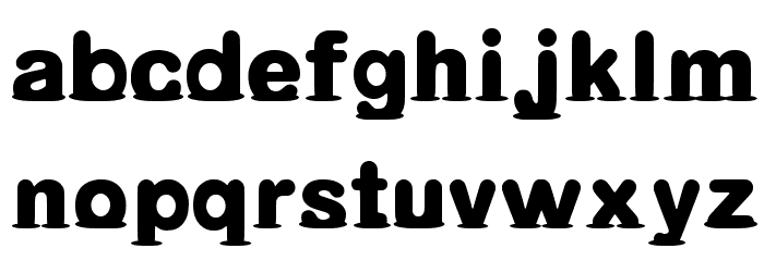 Melted_DL Font LOWERCASE