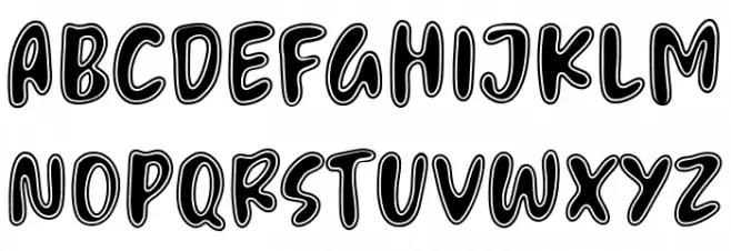 Melting Candle Schriftart Groß