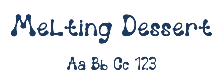 Melting Dessert Font Preview