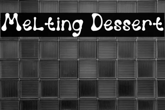 Melting Dessert Font examples