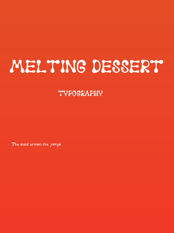 Melting Dessert Poster