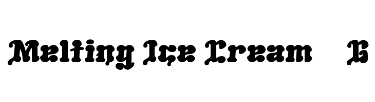Melting Ice Cream__G Font