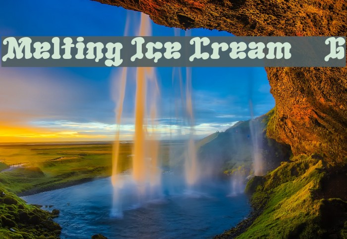 Melting Ice Cream__G Font examples