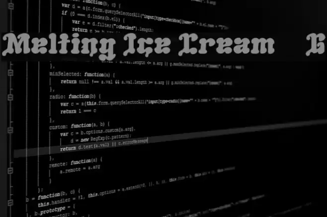 Melting Ice Cream__G Шрифта examples