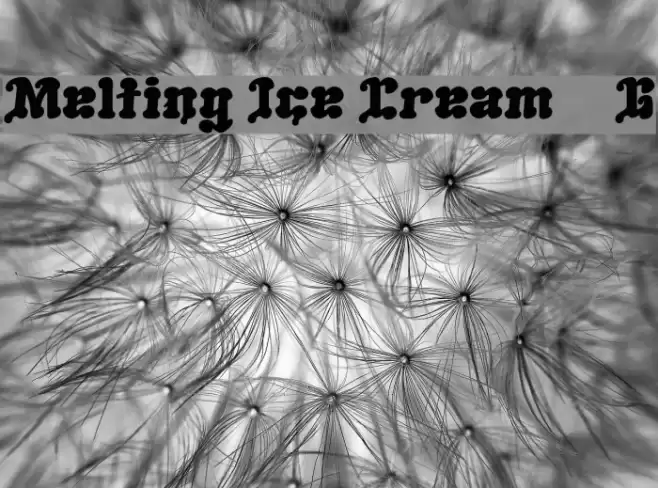 Melting Ice Cream__G Шрифта examples