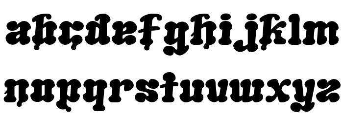 Melting Ice Cream__G Font LOWERCASE