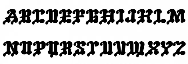 Melting Ice Cream__G Font Litere mari