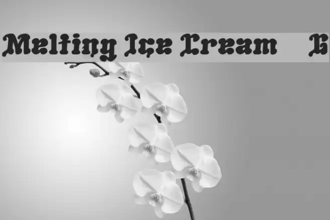 Melting Ice Cream__G Font examples