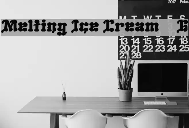 Melting Ice Cream__G Font examples