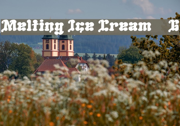 Melting Ice Cream__G Font examples