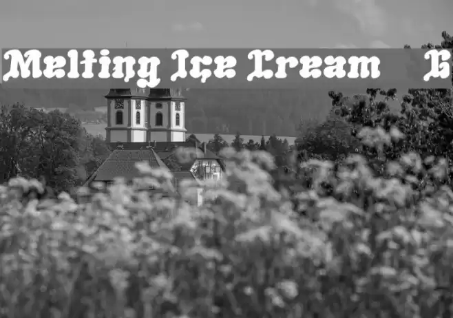 Melting Ice Cream__G Font examples