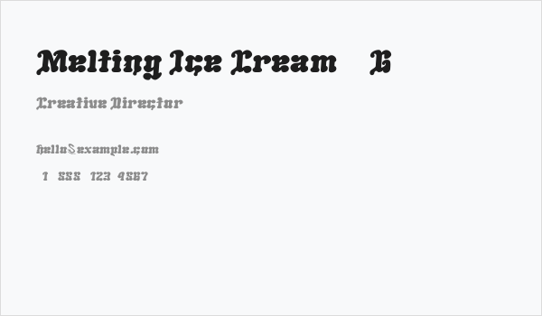 Melting Ice Cream__G Business Card
