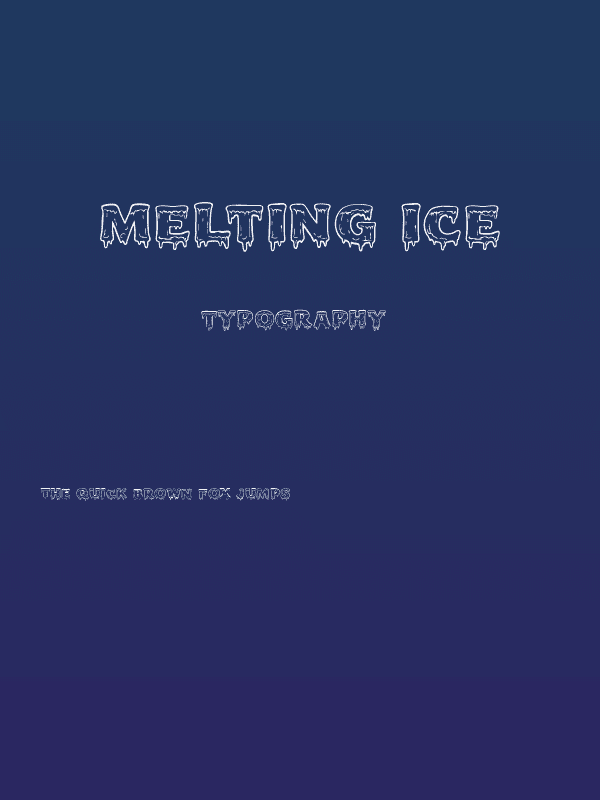 Melting Ice Poster