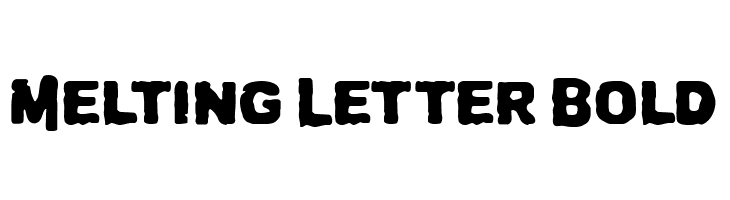 Melting Letter Bold  baixar fontes gratis