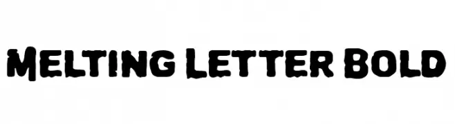 Melting Letter Bold  baixar fontes gratis
