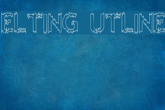 Melting Outline Font examples