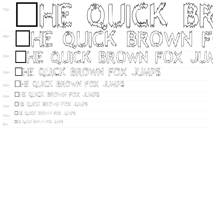 Melting Outline Waterfall