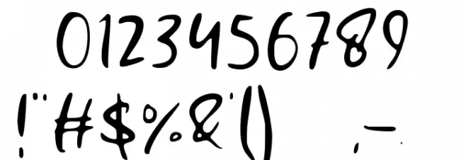 Melting Stories Font OTHER CHARS