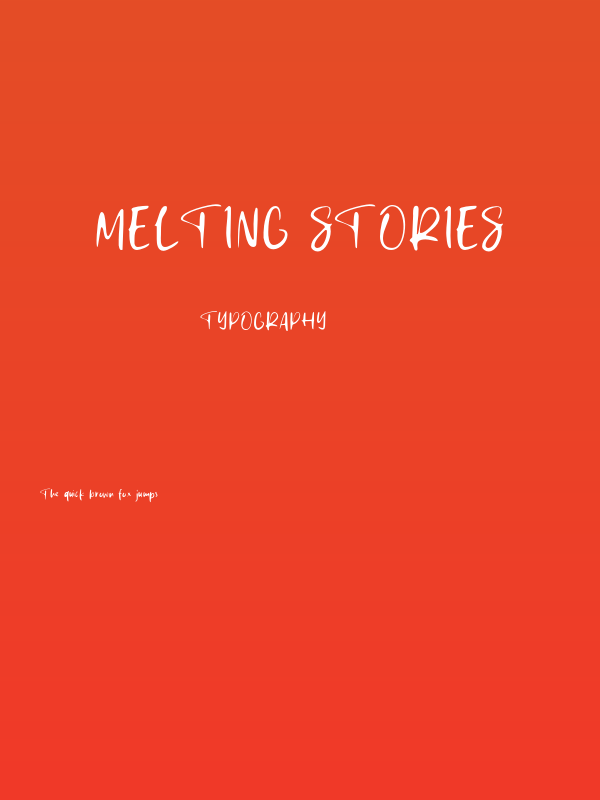 Melting Stories Poster