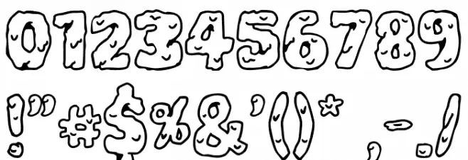 Melting Town Font OTHER CHARS