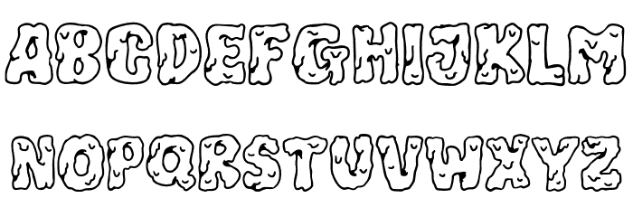 Melting Town Шрифта ВЕРХНИЙ