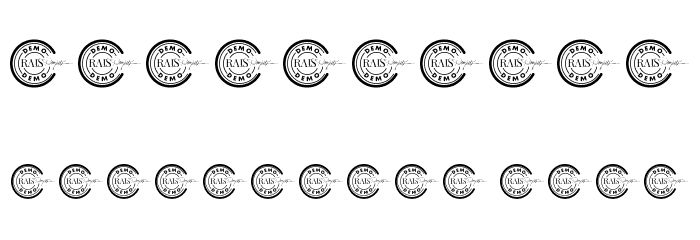 Melting Words Demo Font Alte caractere