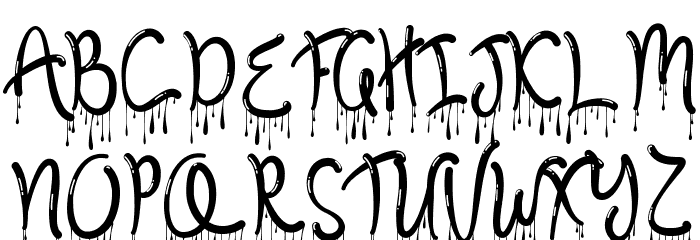 Melting Words Demo Font Litere mari