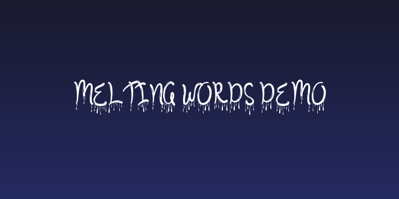 Melting Words Demo Social Header