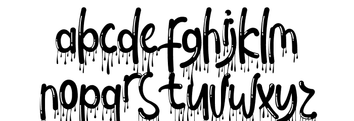 Melting Words Demo Font Litere mici