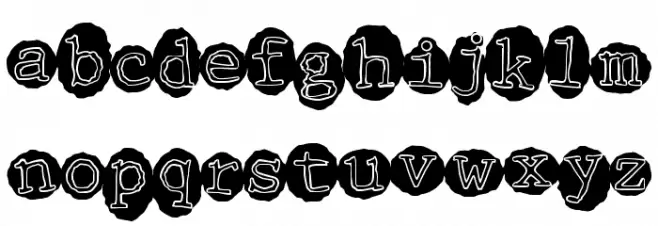 MeltingRecords फ़ॉन्ट लोअरकेस