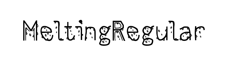 MeltingRegular  font caratteri gratis