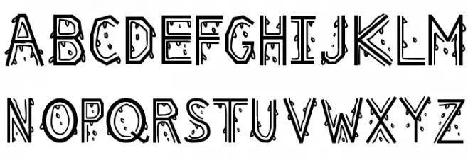 MeltingRegular Schriftart Groß