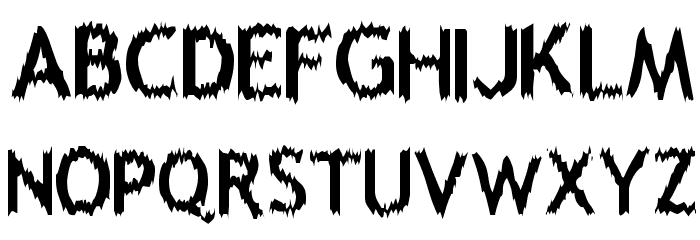 Melting Font LOWERCASE