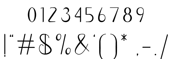 Meltinghones Font OTHER CHARS