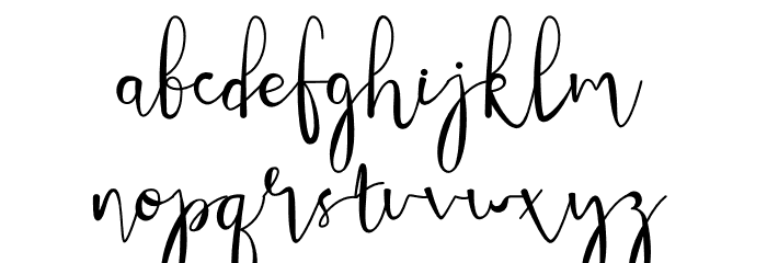 Meltinghones Font LOWERCASE
