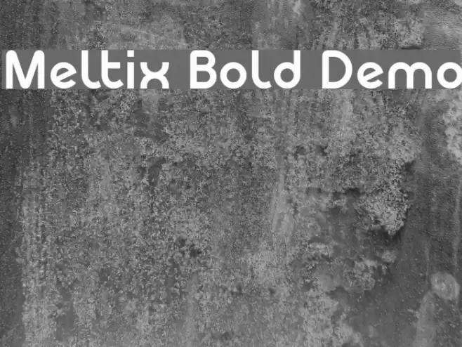 Meltix Bold Demo Font examples