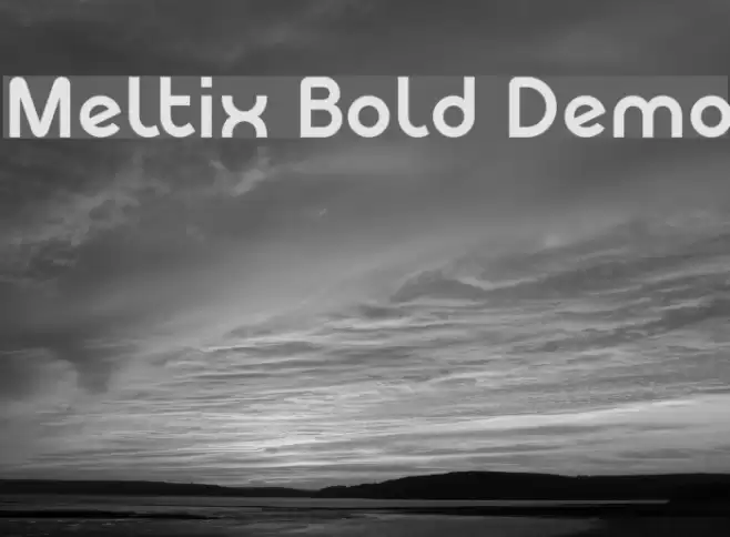 Meltix Bold Demo Font examples