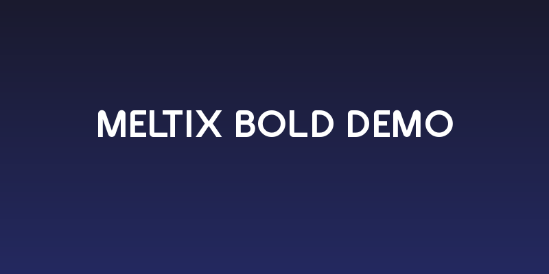 Meltix Bold Demo Social Header